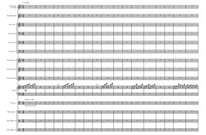 玻璃罩 中-高级 马林巴颤音琴钢琴等 打击乐十四重奏总谱 有试听-云音圈