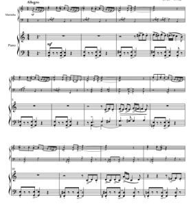 皮亚佐拉 自由探戈 布谷史人版 高级 马林巴+钢琴 总谱 有试听-云音圈