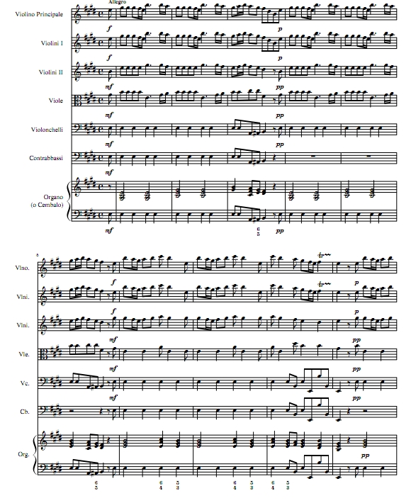 维瓦尔第 E大调协奏曲 《春》 独奏小提琴+弦乐团+钢琴 室内乐重奏 Op.8 No.1 总谱+分谱