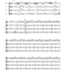 自由探戈 萨克斯四重奏 皮亚佐拉 总谱+分谱 有试听-云音圈