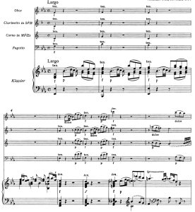 莫扎特降E大调五重奏 K.452 钢琴+管弦乐 总谱+分谱 有试听-云音圈