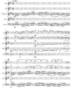 费加罗的婚礼序曲  木管五重奏 总谱+分谱 有试听-云音圈