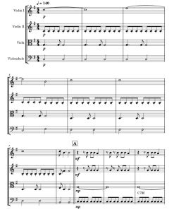 Golden 弦乐四重奏 总谱+分谱 有试听-云音圈