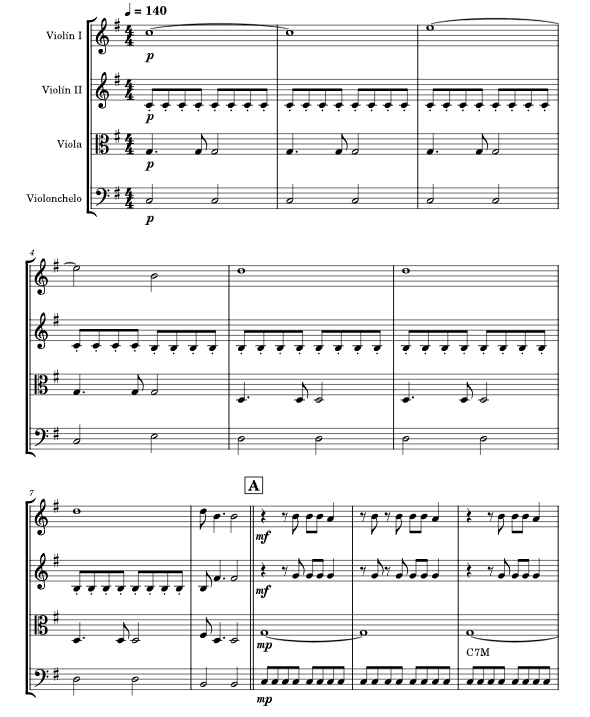 Golden 弦乐四重奏 总谱+分谱 有试听