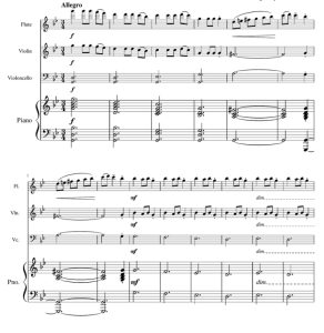 钟声颂歌 长笛小提琴大提琴钢琴 总谱+分谱 有试听-云音圈