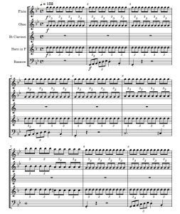 魔王 木管五重奏 总谱+分谱 有试听-云音圈