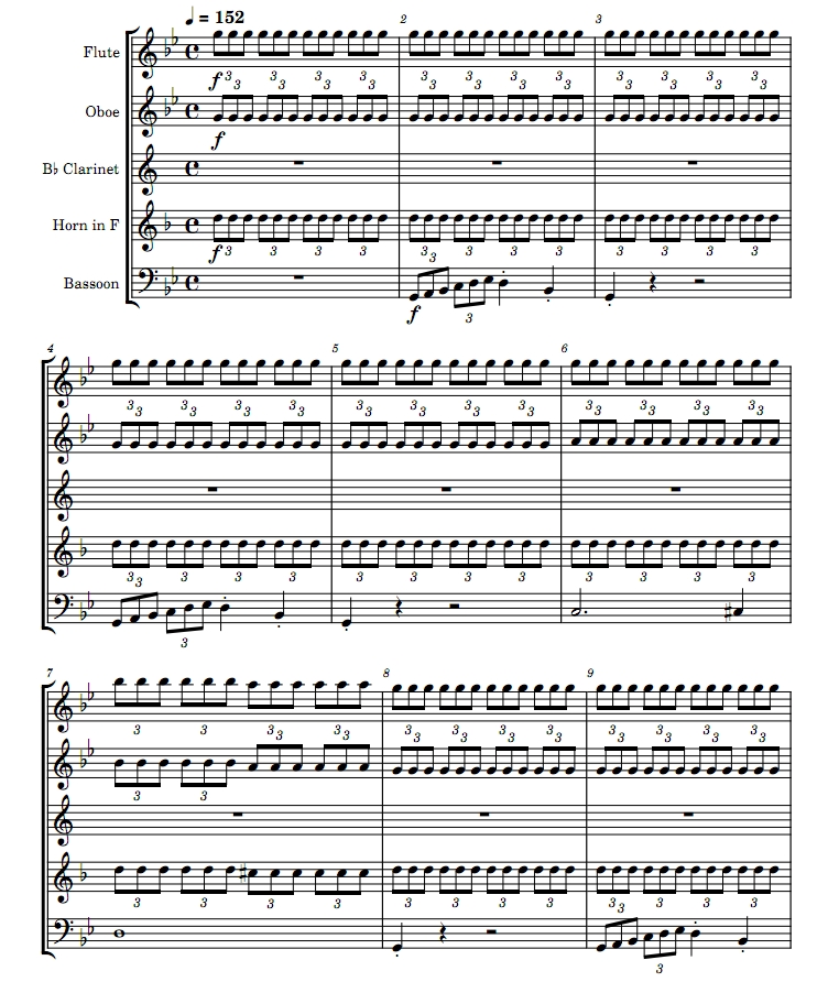 魔王 木管五重奏 总谱+分谱 有试听