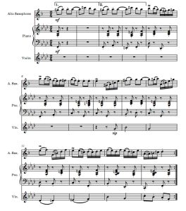 黎明前 小提琴萨克斯钢琴 总谱+分谱 有试听-云音圈