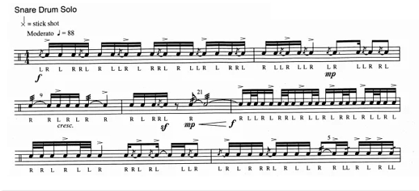 21 Groove Street 高级 霍利夫版 无伴奏独奏 小军鼓谱 有试听