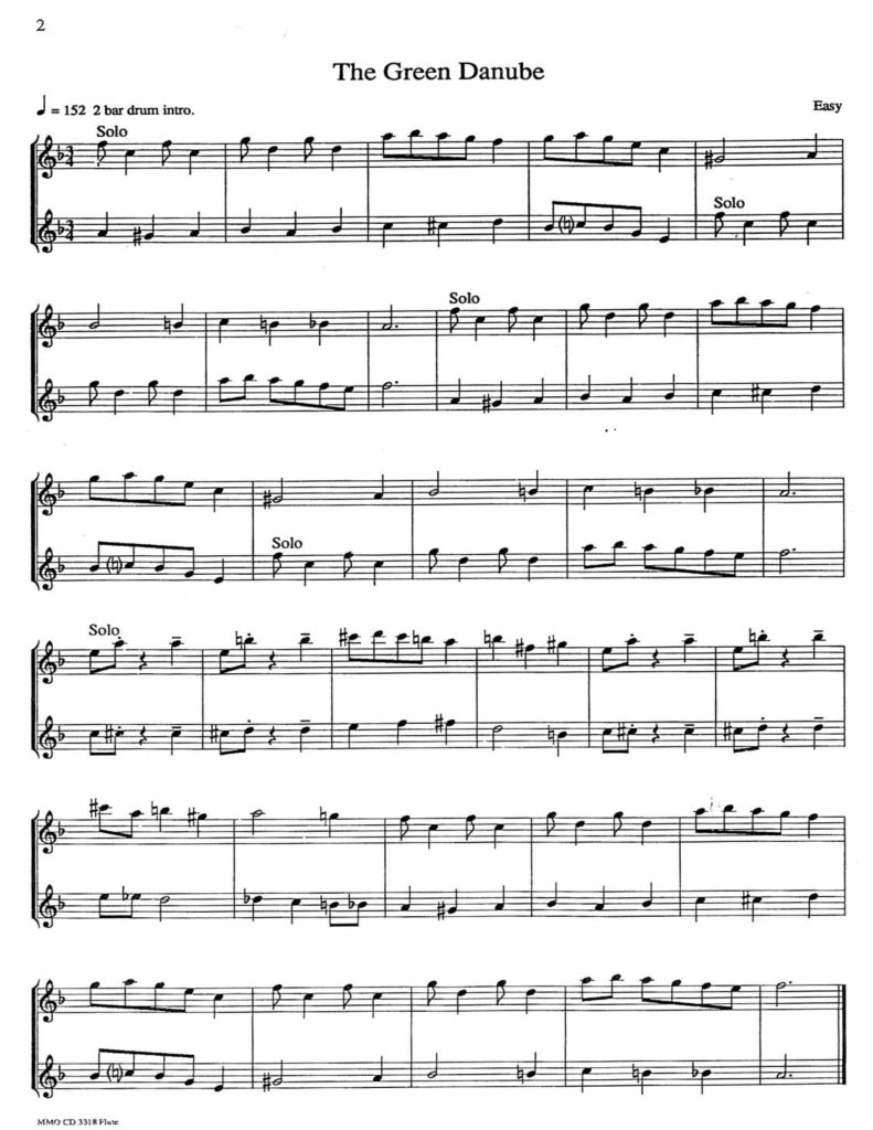 22首长笛爵士二重奏 总谱