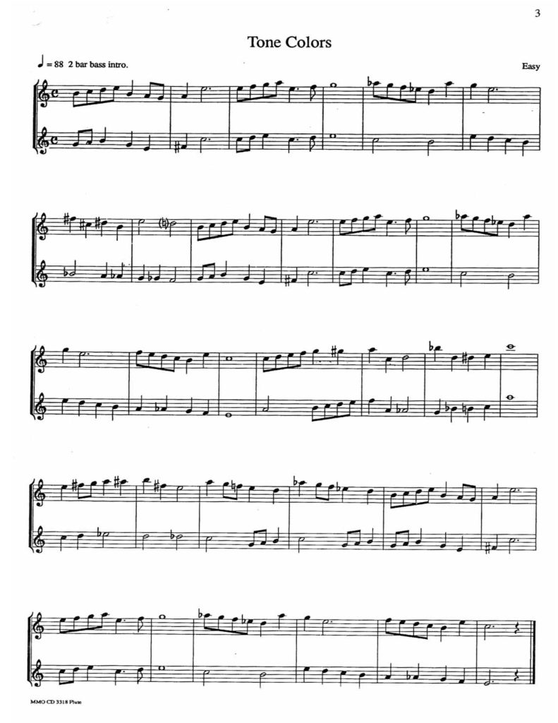 图片[2]-22首长笛爵士二重奏 总谱