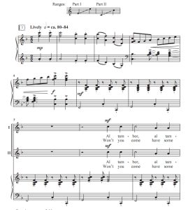 商品为SA 二声部合唱线谱 Al Tambor 巴拿马民歌 约翰逊版 童声女声合唱谱 有试听-云音圈