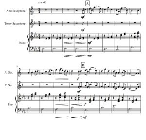 Always With Me 双萨克斯钢琴总分谱 有试听-云音圈