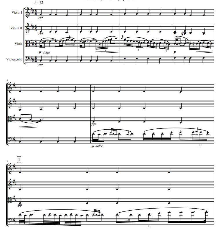 Aranjuez 弦乐四重奏 总谱+分谱 有试听