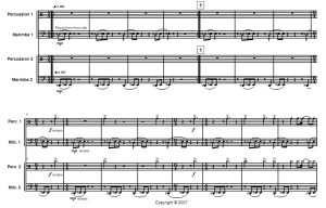 As One 高级 科辛斯基版 打击乐二重奏总谱 有试听-云音圈