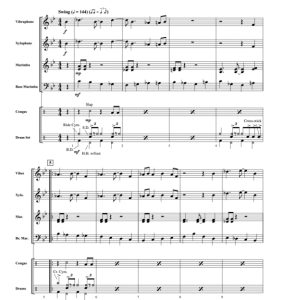 Blues By Five 中级 打击乐重奏总谱+分谱  有试听-云音圈