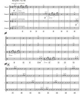 Brush Hour 中级 斯托帕 小军鼓四重奏总谱 有试听-云音圈