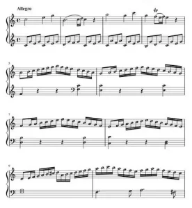 C大调钢琴第十六奏鸣曲第一乐章 钢琴独奏 纸质版 有试听-云音圈