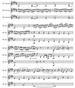 Doraemon No Uta 小号三重奏 总谱+分谱 有试听-云音圈