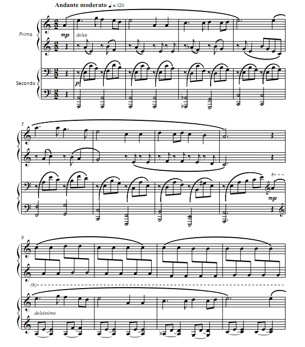 法佐赛伊 鸽子 四手联弹 有试听