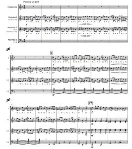 Geampara Lui Petrescu 杜克版 中-高级 槌类打击乐四重奏总谱 有试听-云音圈