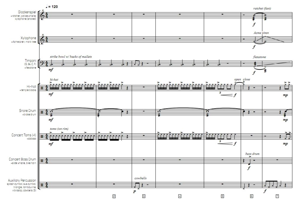 Jalopy 初-中级 赫恩登版 打击乐八重奏总谱 有试听