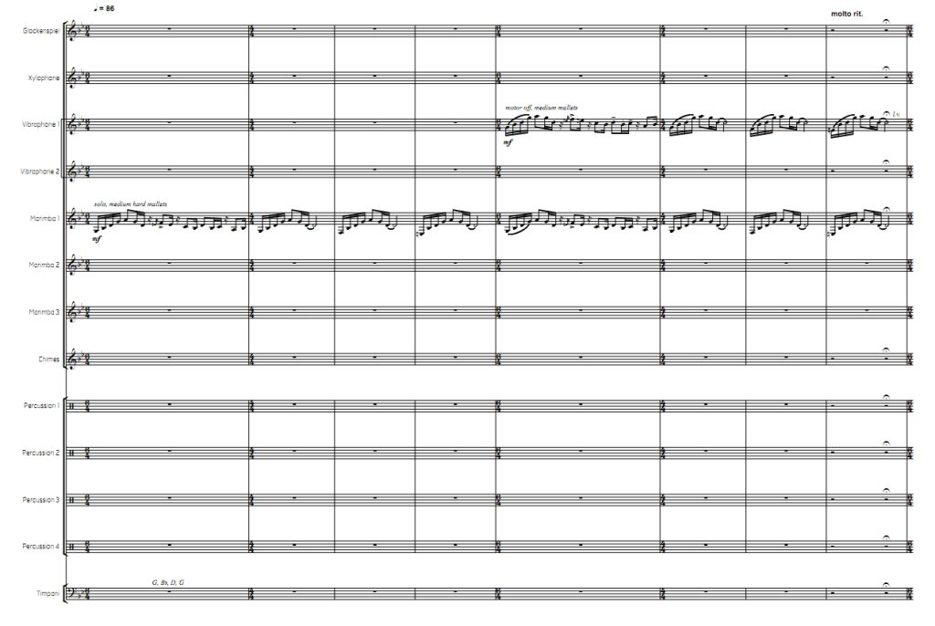 Minor Infraction 中-高级 打击乐十三重奏总谱 有试听