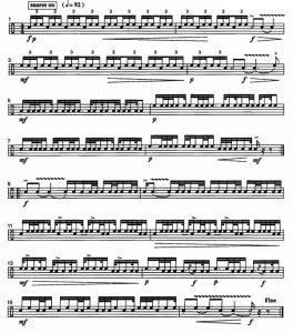 Salut de Geneve 芬克 高级 无伴奏独奏 小军鼓谱 有试听-云音圈