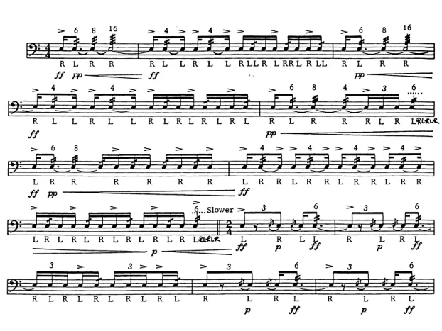 Stamina 马克维奇版 中级 无伴奏独奏 小军鼓谱 有试听