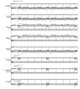 人行横道 中级-高级 打击乐八重奏总谱 有试听-云音圈