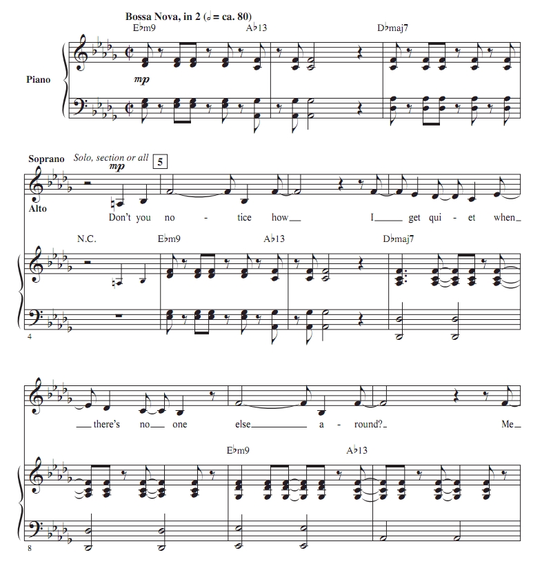 商品为SAB 三声部合唱线谱 从一开始 From the Start 爱默生版  混声合唱谱 有试听