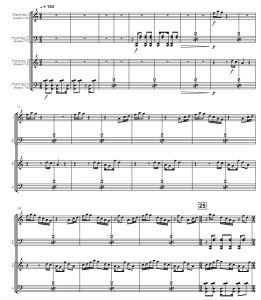 光芒 中高级 梅森·李版 双马林巴八手联奏 总谱 有试听-云音圈