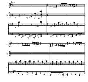 克莱兹梅尔舞 单簧管马林巴钢琴 总分谱 有试听-云音圈