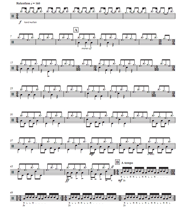 刀锋 高级 芬利版 独奏 打击乐谱 有试听