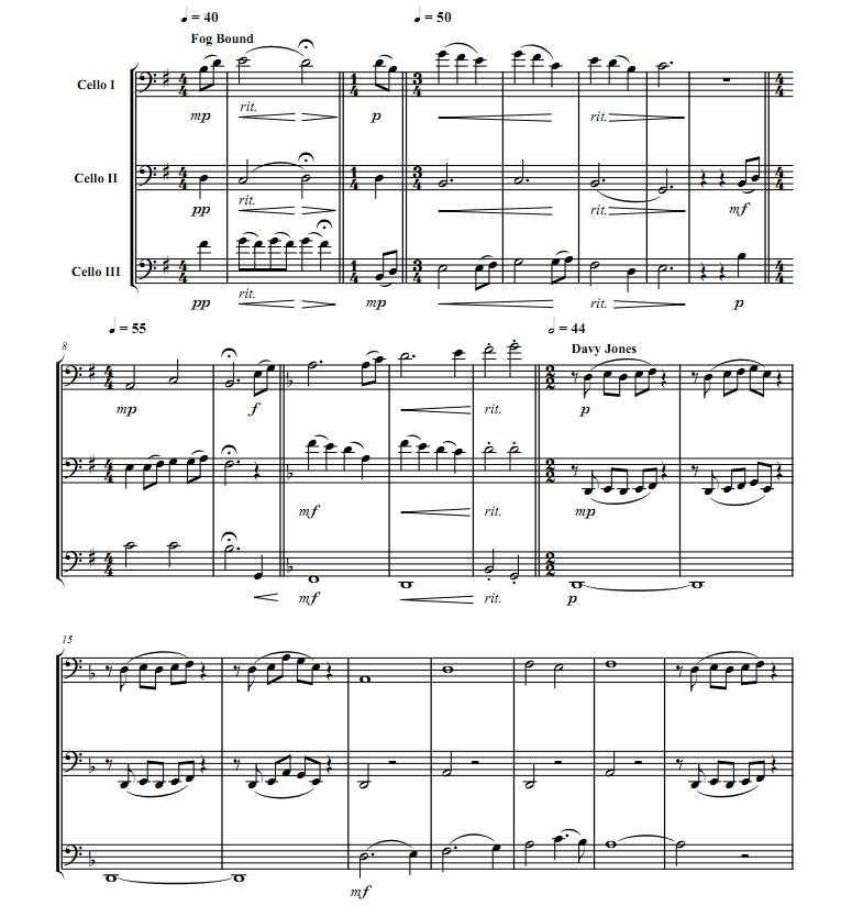 加勒比海盗串烧 大提琴三重奏 有试听