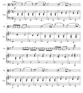 匈牙利舞曲 第5号 中提琴钢琴总分谱 有试听-云音圈