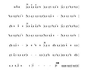 北京欢迎你 葫芦丝谱 带伴奏音频 有试听-云音圈