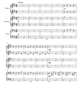 卡农   六手联弹  纸质版 有试听-云音圈