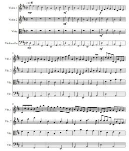 卡农 弦乐四重奏 总谱+分谱 大提琴简单版 有试听-云音圈