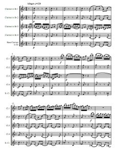 吉普赛回旋曲 单簧管五重奏总谱+分谱 有试听-云音圈