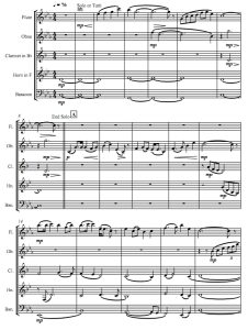 嘎达梅林 木管五重奏总谱+分谱 有试听-云音圈