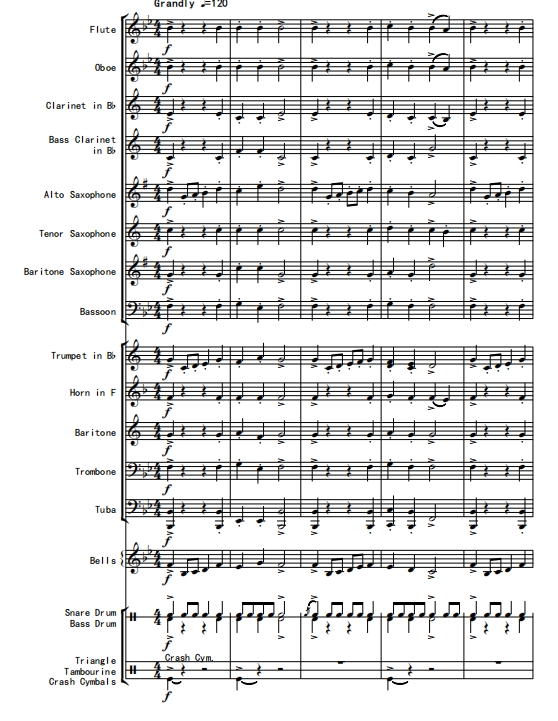 国王出游 0.5级 交响管弦乐总谱+分谱 有试听