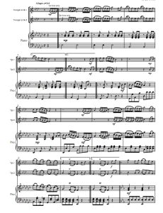 土耳其进行曲 莫扎特 小号二重奏与钢琴总谱+分谱 有试听-云音圈