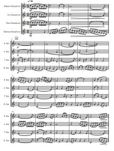 在宁静的隆冬 SATB萨克斯四重奏 总谱+分谱 有试听-云音圈