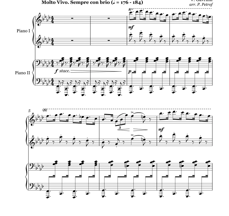 塔兰泰拉 四手联弹 纸质版 有试听