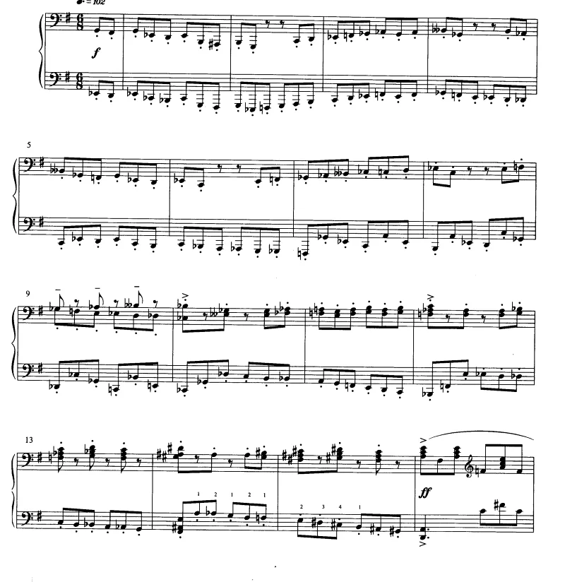 墨西哥帽子舞 钢琴独奏 适合比赛 纸质版 有试听