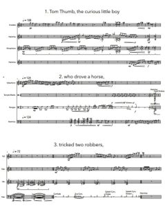 大拇指汤姆组曲 高级 打击乐四重奏总谱+分谱 有试听-云音圈