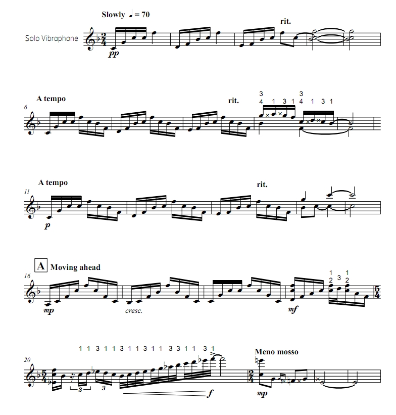 奇异恩典  拉什版 中高级 四槌 独奏 颤音琴谱 有试听