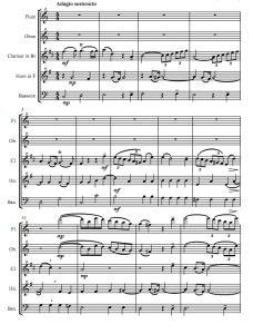 奏鸣曲柔板 加路比 木管五重奏总谱+分谱 有试听-云音圈