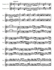 威廉退尔序曲 罗西尼 小号二重奏总谱+分谱 有试听-云音圈